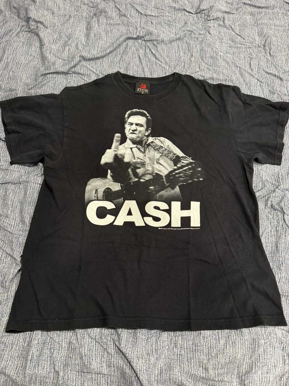 Zion Rootswear Zion Johnny Cash Middle Finger Tee - image 1