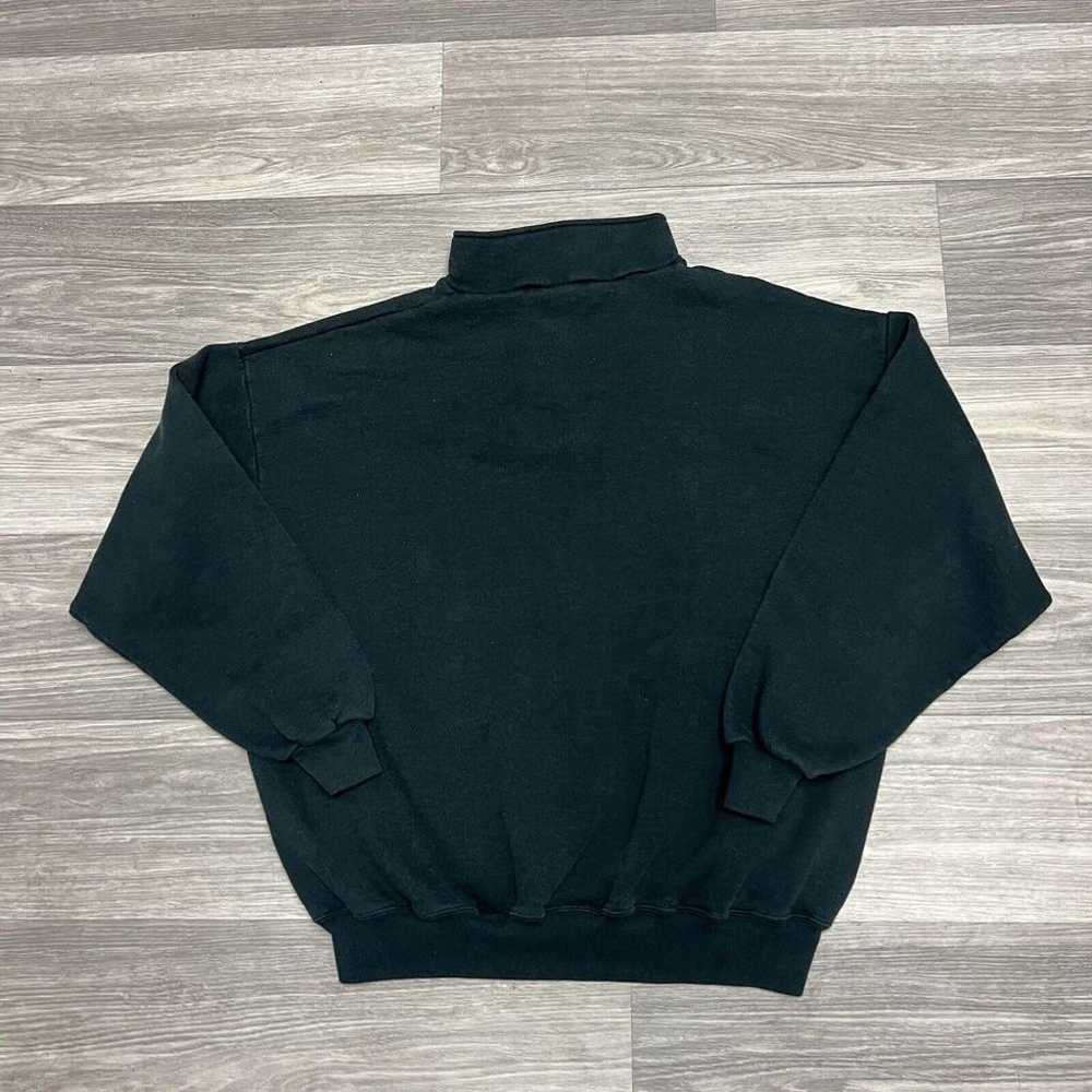 Vintage Jerzees 1/4 Zip Sweatshirt Mens 2XL XXL B… - image 4