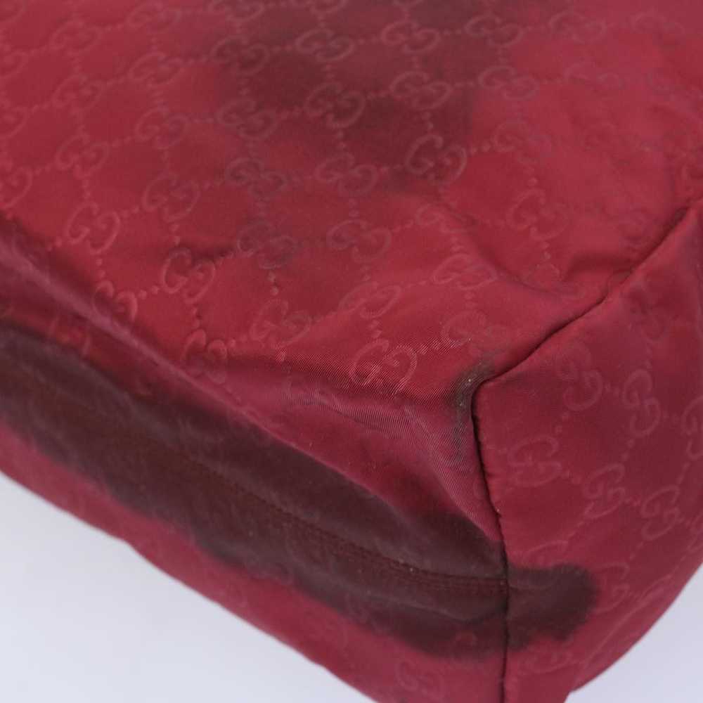 Gucci GUCCI GG Canvas Tote Bag Nylon Red Auth 653… - image 12