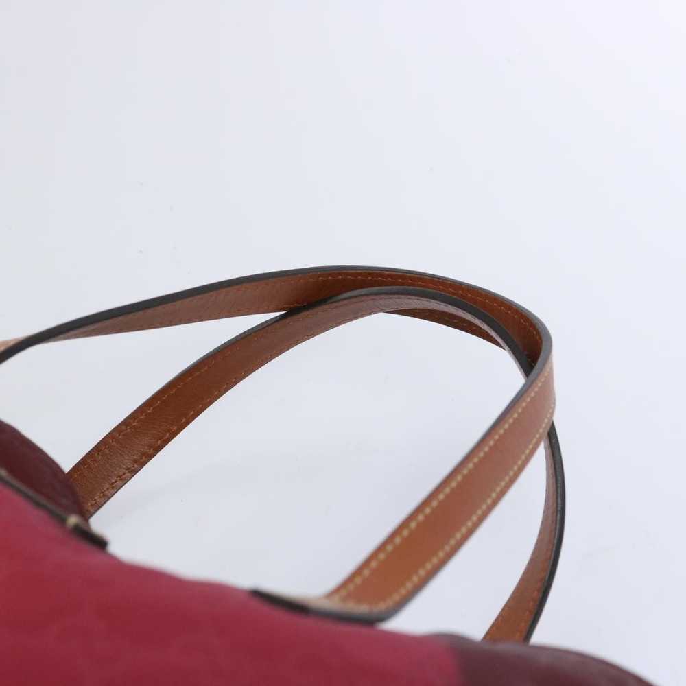 Gucci GUCCI GG Canvas Tote Bag Nylon Red Auth 653… - image 8