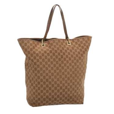 Gucci GUCCI GG Canvas Tote Bag Brown 002 1097 Aut… - image 1