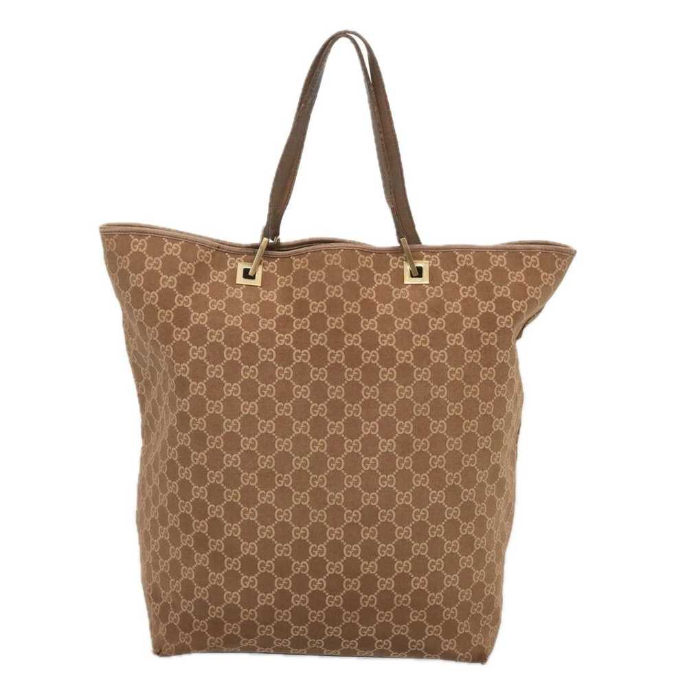 Gucci GUCCI GG Canvas Tote Bag Brown 002 1097 Aut… - image 2