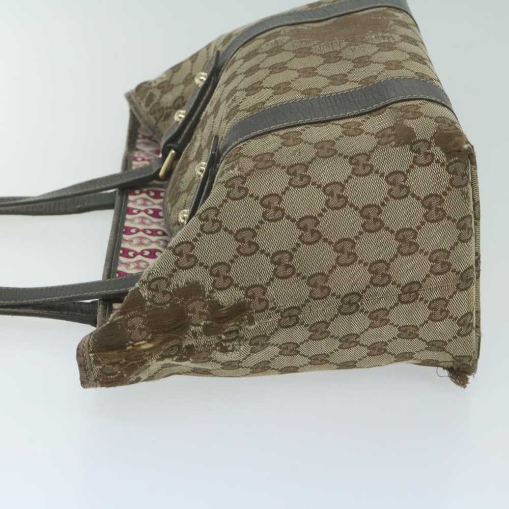 Gucci GUCCI GG Canvas Tote Bag Beige 170898 Auth … - image 4