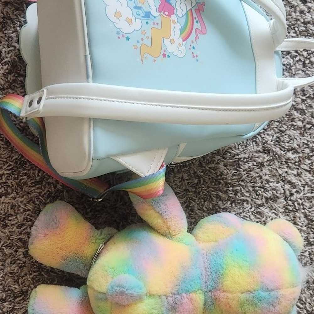 Loungefly Care Bears backpack with plush - image 2