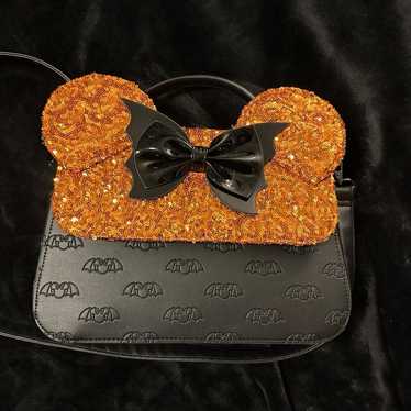 Loungefly Halloween Minnie Mouse Sequin Crossbody 