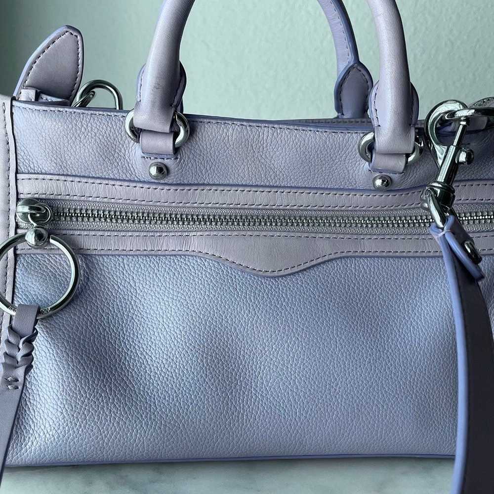 Rebecca Minkoff Leather Crossbody Handbag Lavendar - image 2