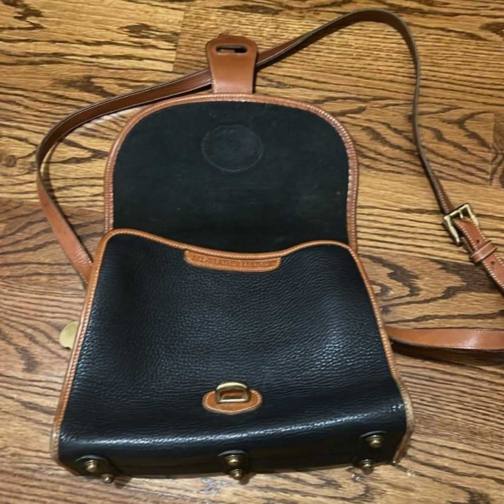 Dooney & Bourke Navy Blue Vintage Leather Shoulde… - image 10