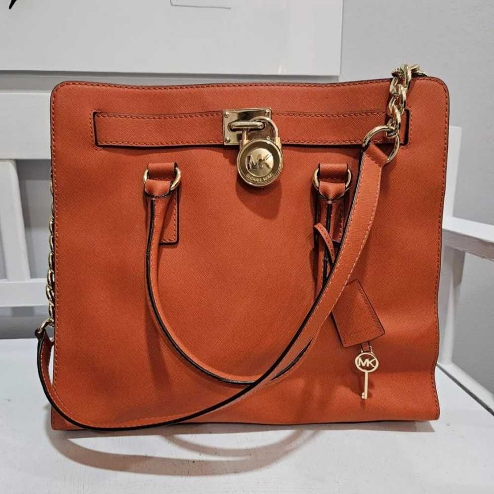 Michael Kors Hamilton Orange Handbag - image 1