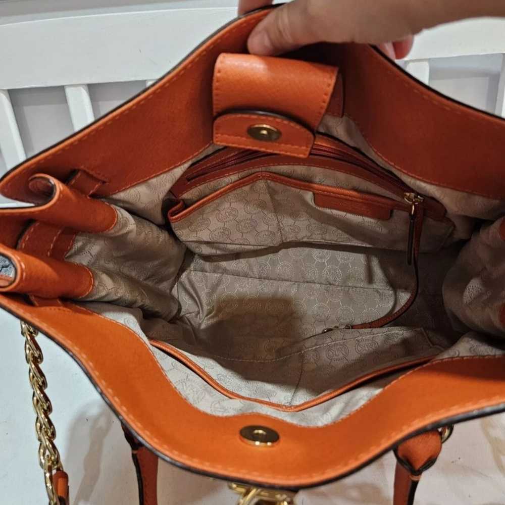 Michael Kors Hamilton Orange Handbag - image 6