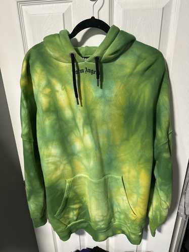 Palm Angels Palm Angels Green Tie Dye Hoodie