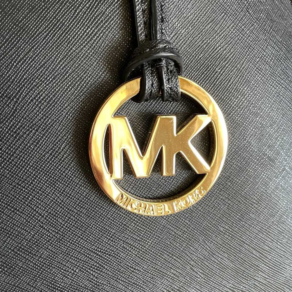 Michael Kors black purse bag gold hardware - image 2