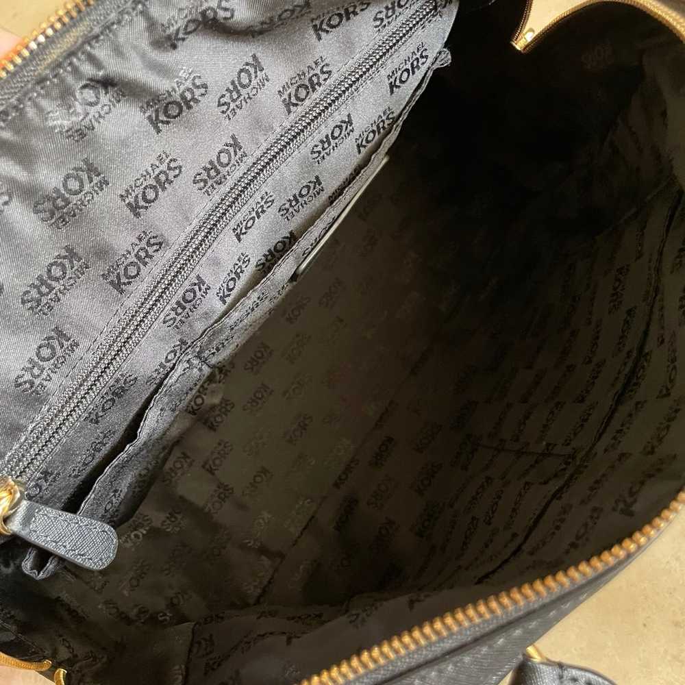 Michael Kors black purse bag gold hardware - image 6