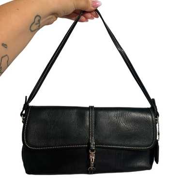 Vintage COACH Black Hampton Shoulder Bag