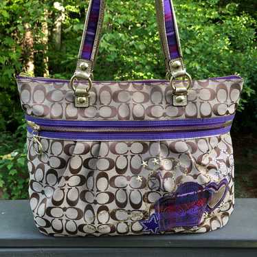 良品 539 Coach Poppy Shoulder Bag 2way Coach | Signature Poppy 2Way Shoulder Bag | Preloved