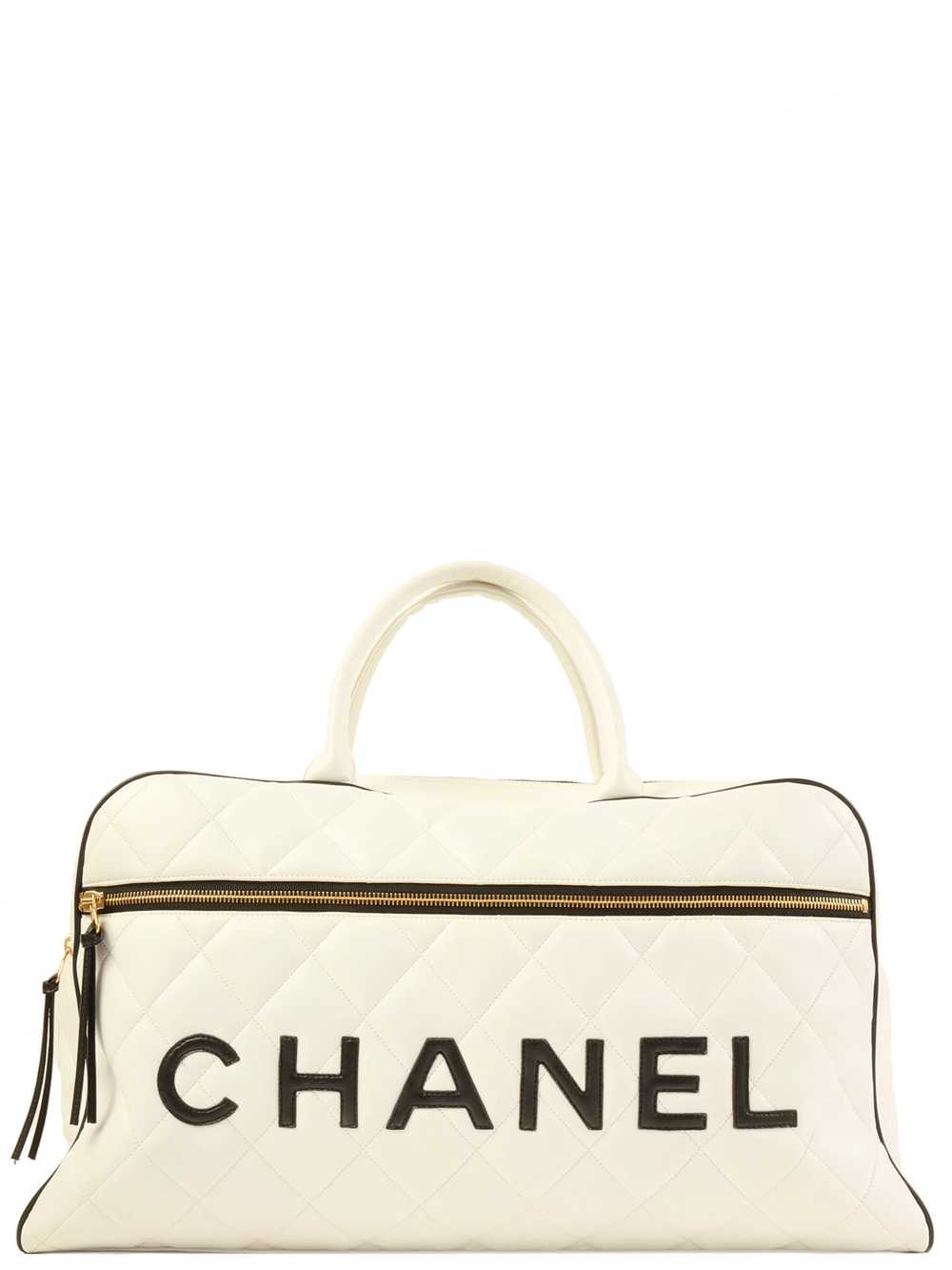 Chanel CHANEL Around 1995 Made Bicolor Big Logo S… - image 1