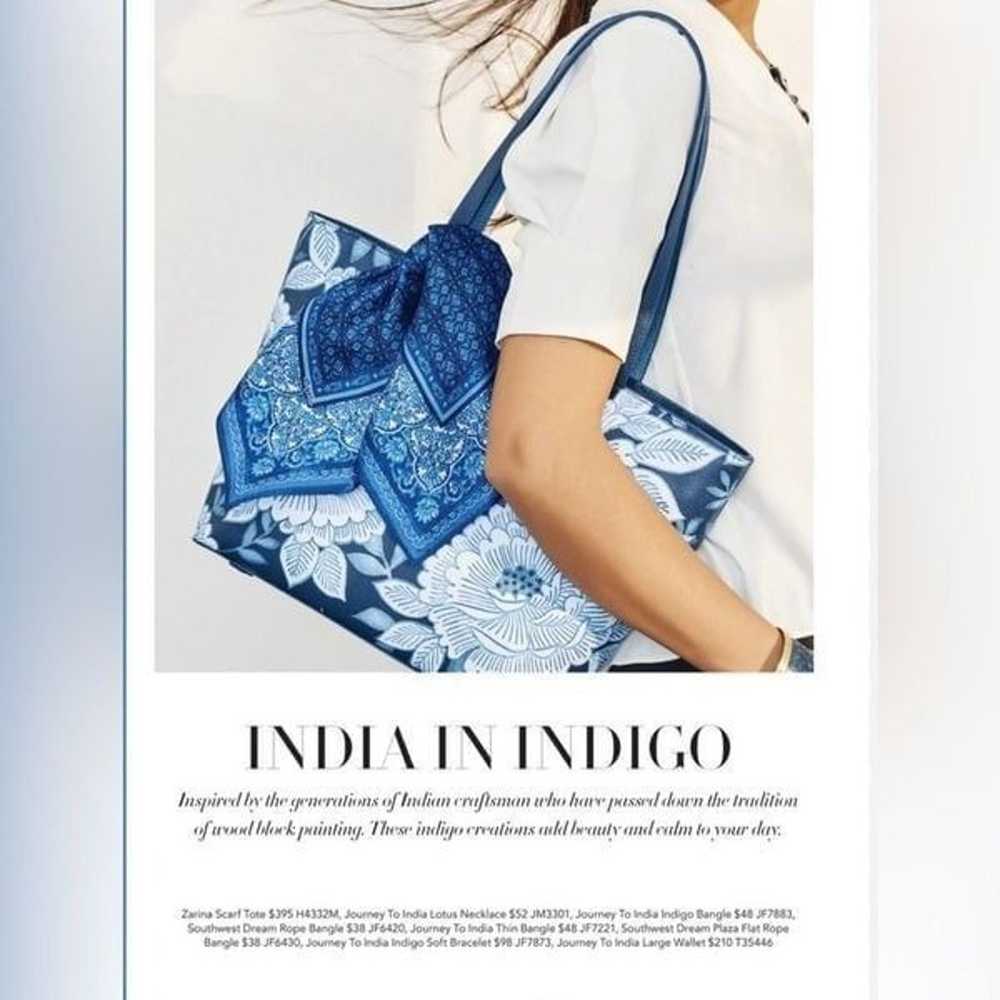 BRIGHTON Journey To India Zarina Tote Indigo Bold… - image 12