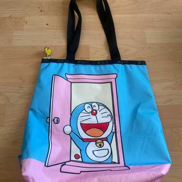 LESPORTSAC Doraemon 50th Anniversary Tote Bag Blue