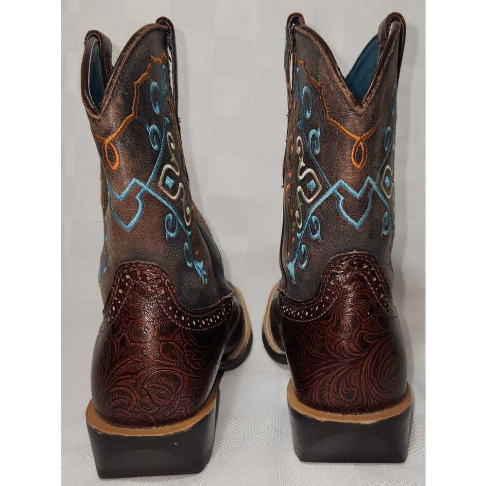 ARIAT Fatbaby Womens Size 7.5 Boots Turquoise Bro… - image 4