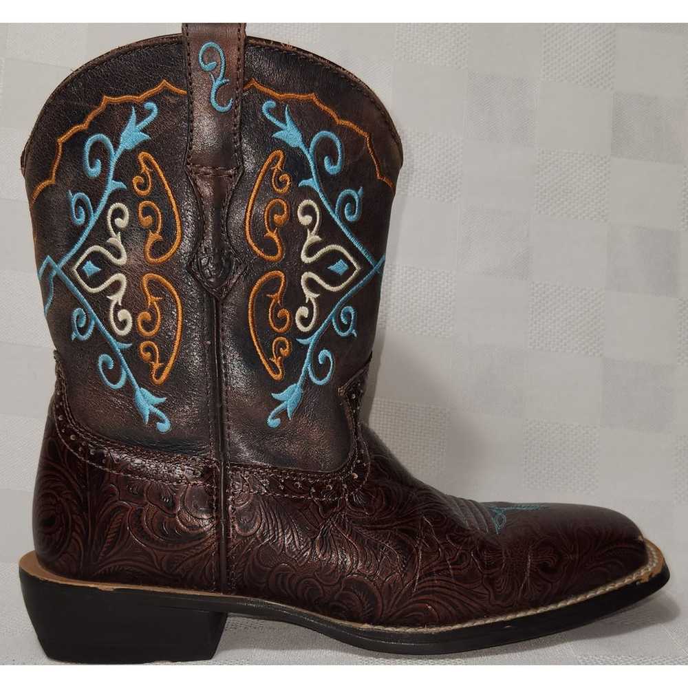 ARIAT Fatbaby Womens Size 7.5 Boots Turquoise Bro… - image 6