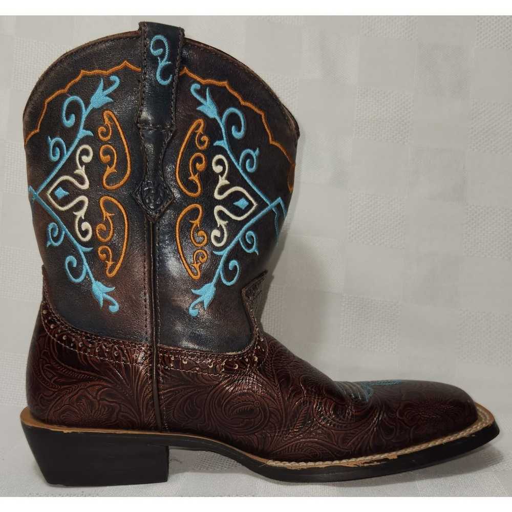 ARIAT Fatbaby Womens Size 7.5 Boots Turquoise Bro… - image 7