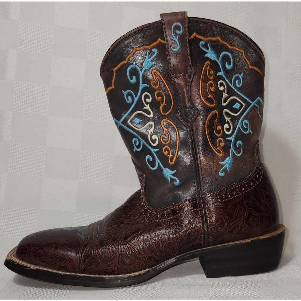 ARIAT Fatbaby Womens Size 7.5 Boots Turquoise Bro… - image 8