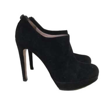 Katia Lombardo Black Suede Heeled Ankle Boots - image 1