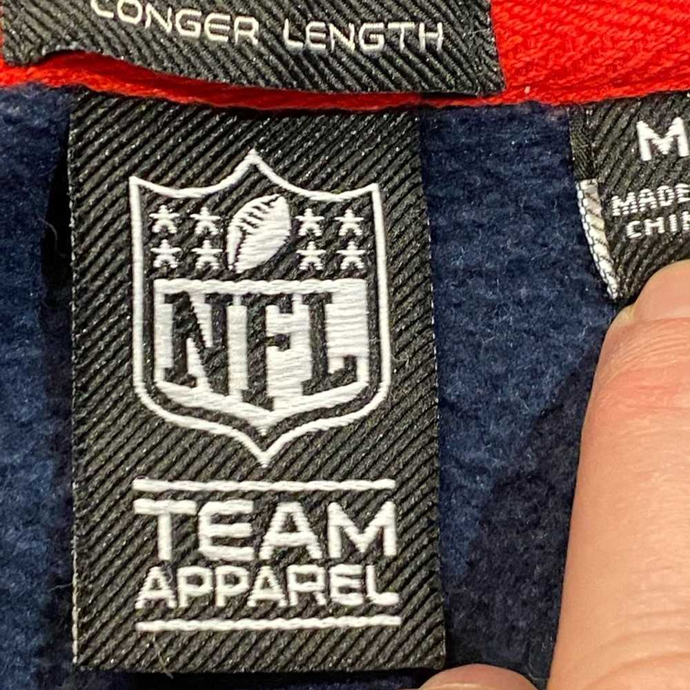 NFL NFL Patriots Navy Blue Pullover Logo Hoodie M… - image 3