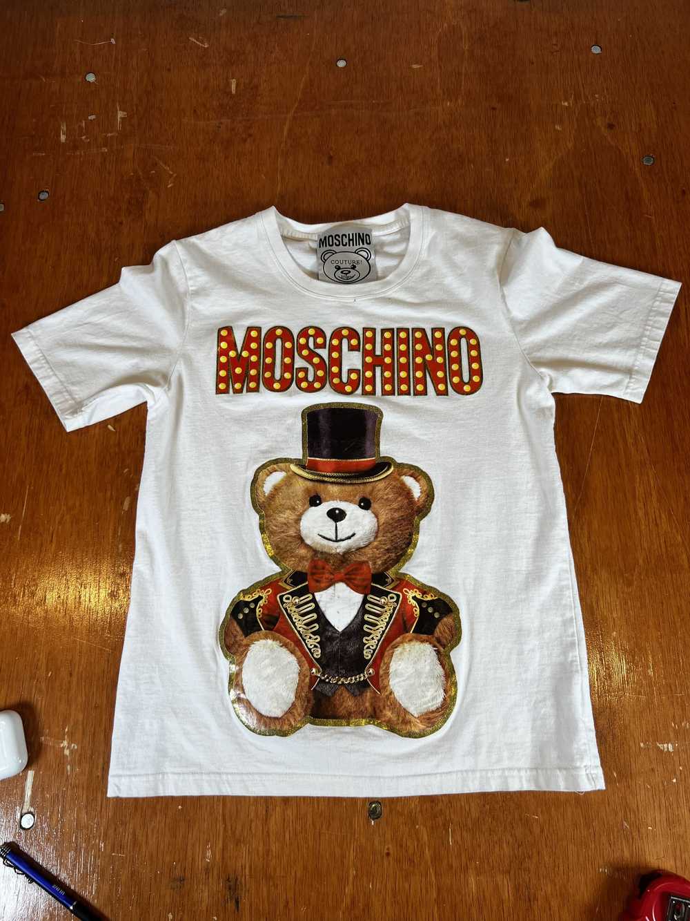 Moschino VINTAGE MOSCHINO BEAR TEE - image 1