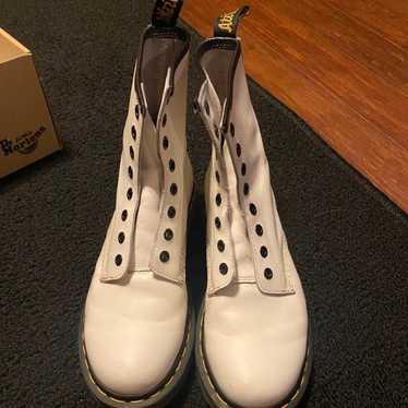 Dr Martens white boots