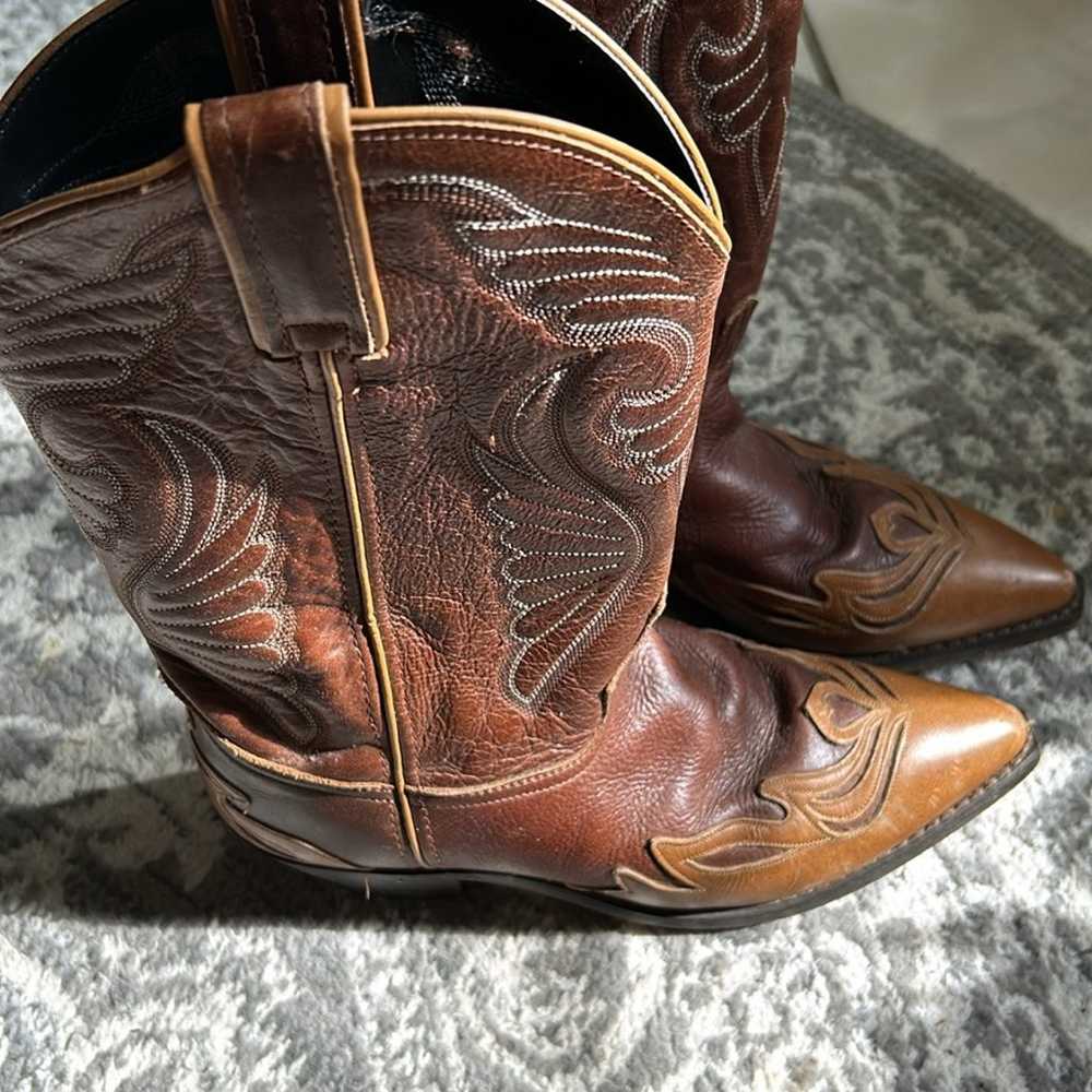 Brown two toned, laredo cowgirl, boots, size 9,  … - image 3