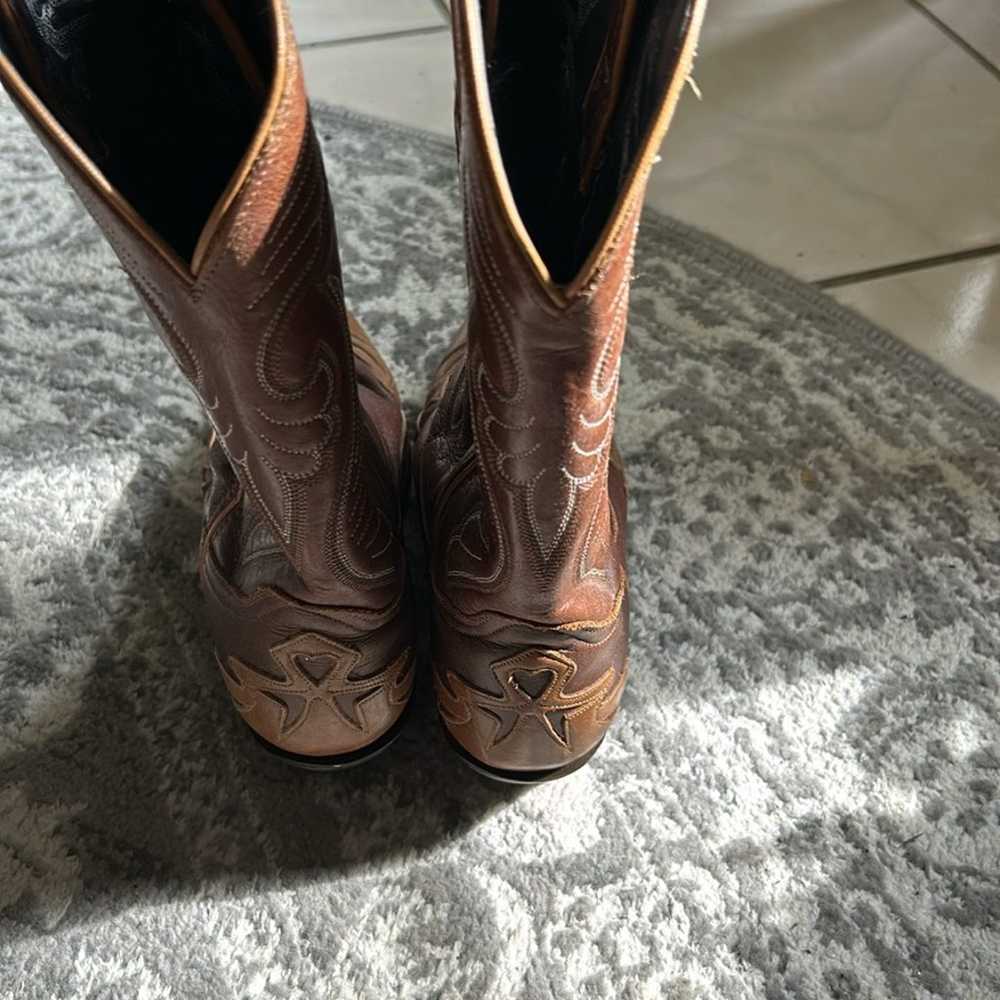 Brown two toned, laredo cowgirl, boots, size 9,  … - image 4