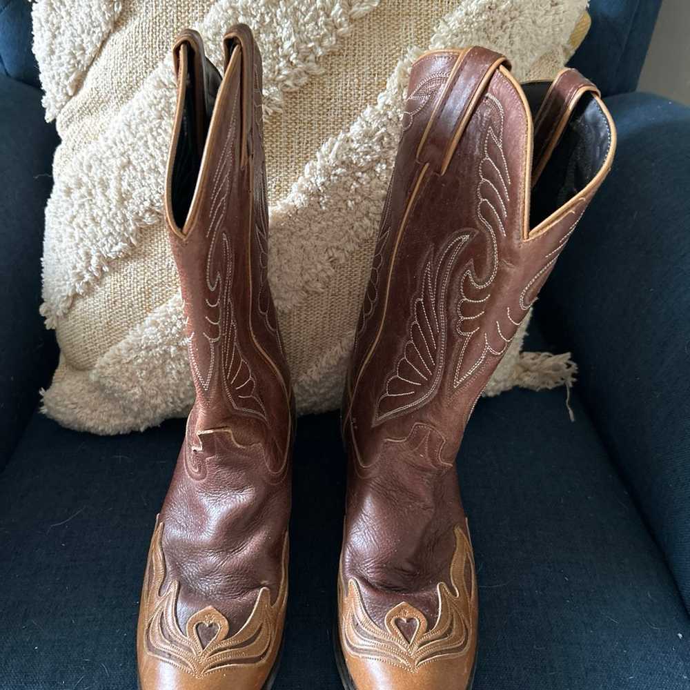 Brown two toned, laredo cowgirl, boots, size 9,  … - image 9
