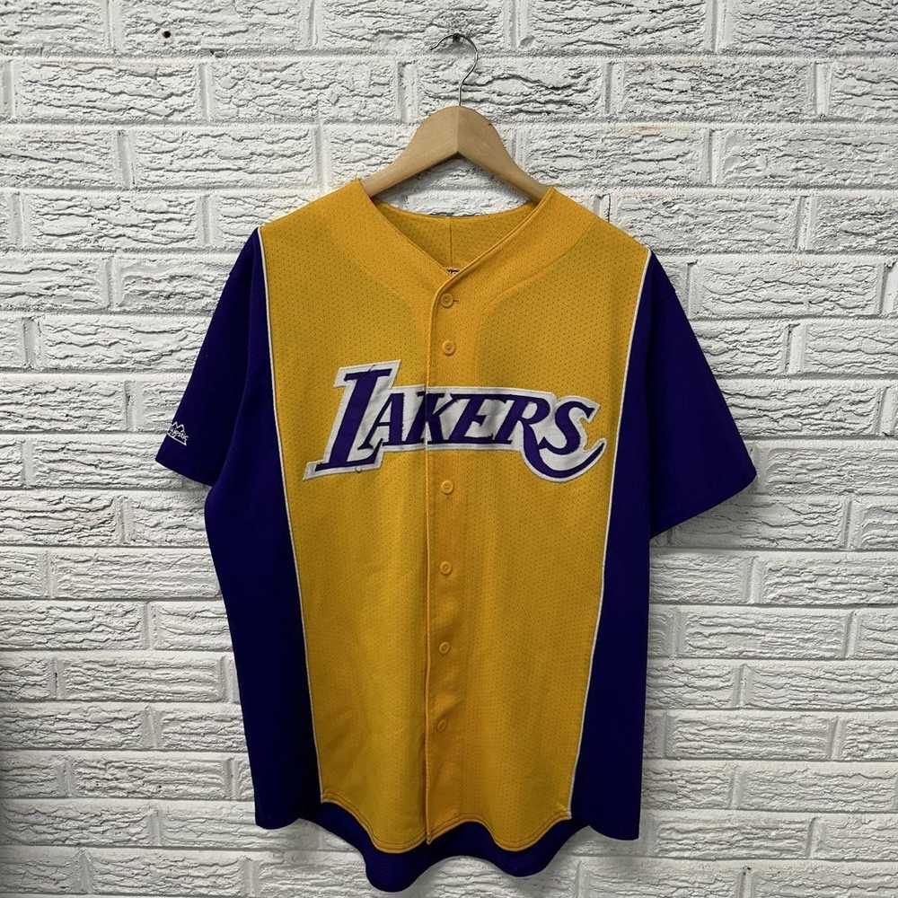 Majestic Majestic Los Angelas Lakers Baseball Bas… - image 2