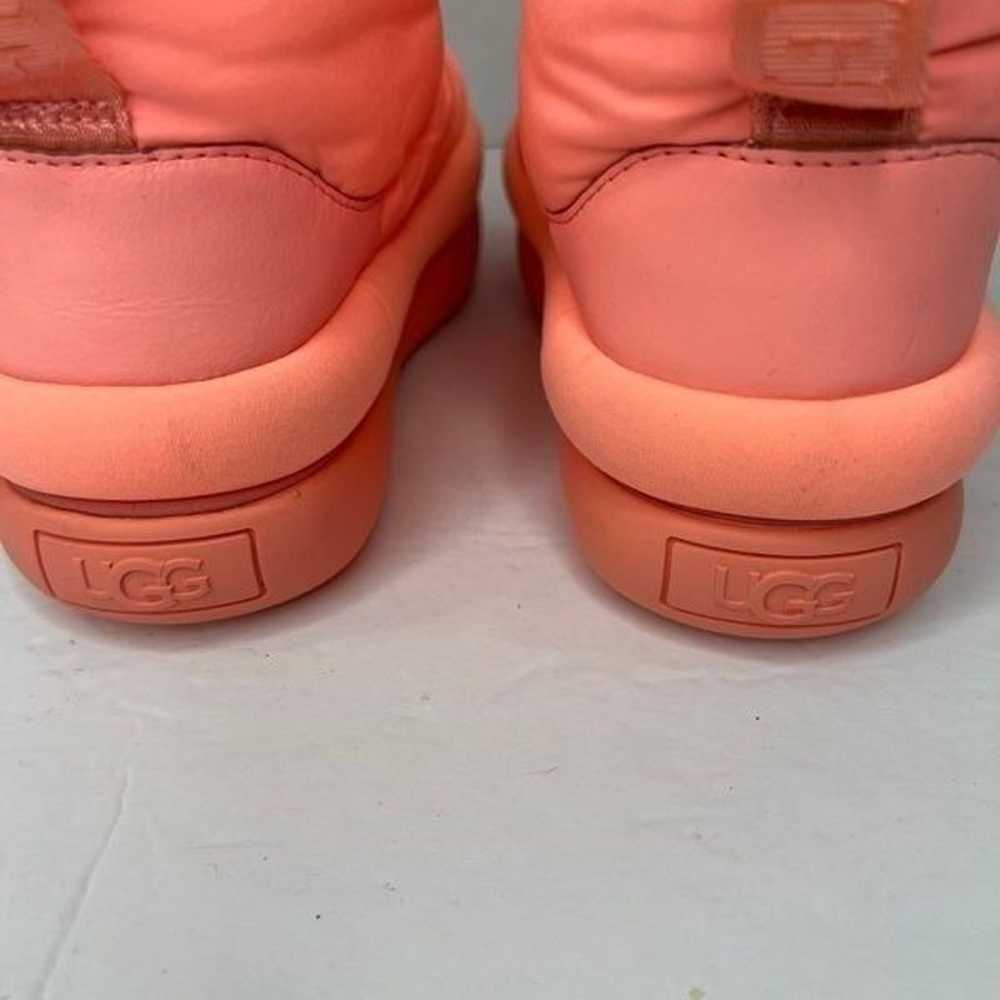 NWOT! UGG Classic Maxi Mini Neon Coral Quilted Pl… - image 10