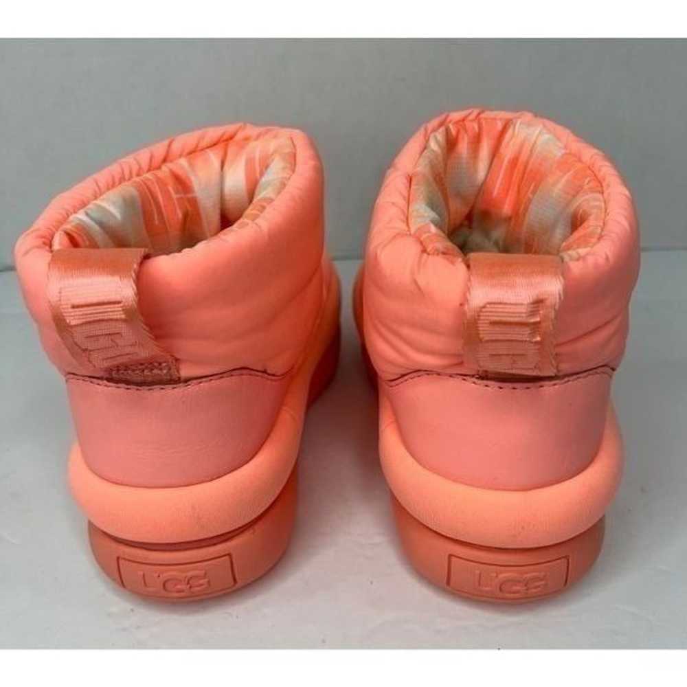 NWOT! UGG Classic Maxi Mini Neon Coral Quilted Pl… - image 6