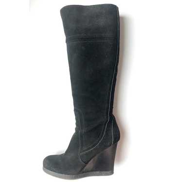 Bandolino Norrie Wedge Boots in Black Suede - Size
