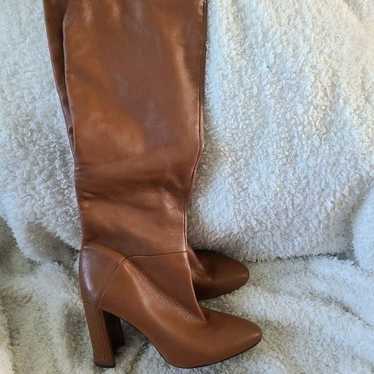 AD & Daughters Cognac Tall Soft Leather Boots