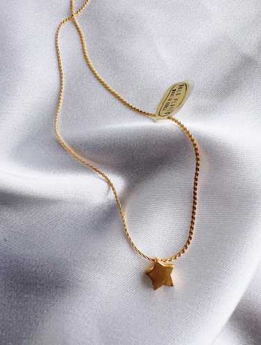 gold plated star necklace