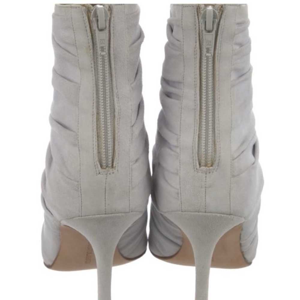 manolo blahnik grey suede ankle boots - image 6