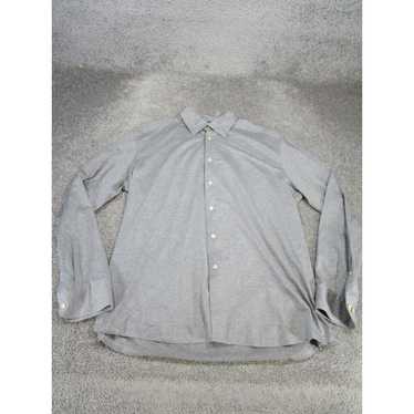 Eton Eton Shirt Mens 2Xl Button Up Gray Cotton Lon