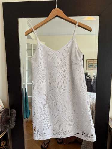 Bailey White monstera plant dress (M) | Used,…