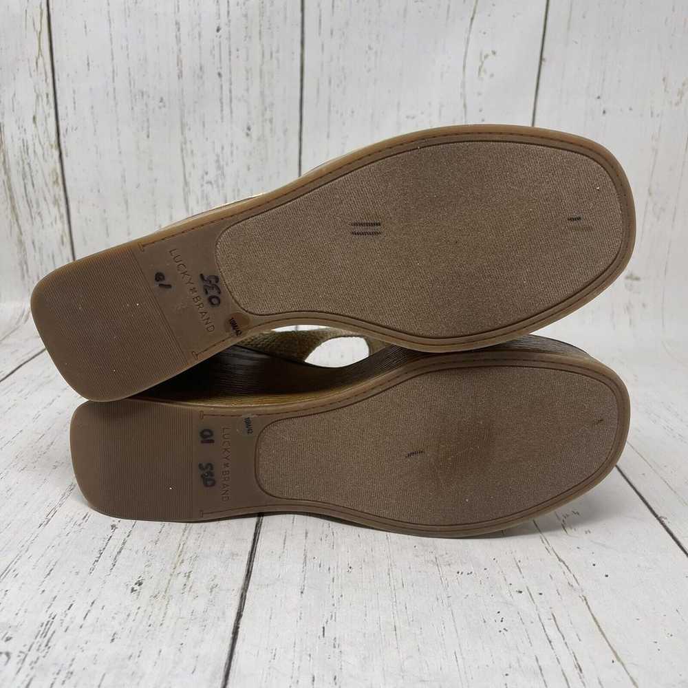 Lucky Brand Delukah Sandals Womens 10 Tan Platfor… - image 11