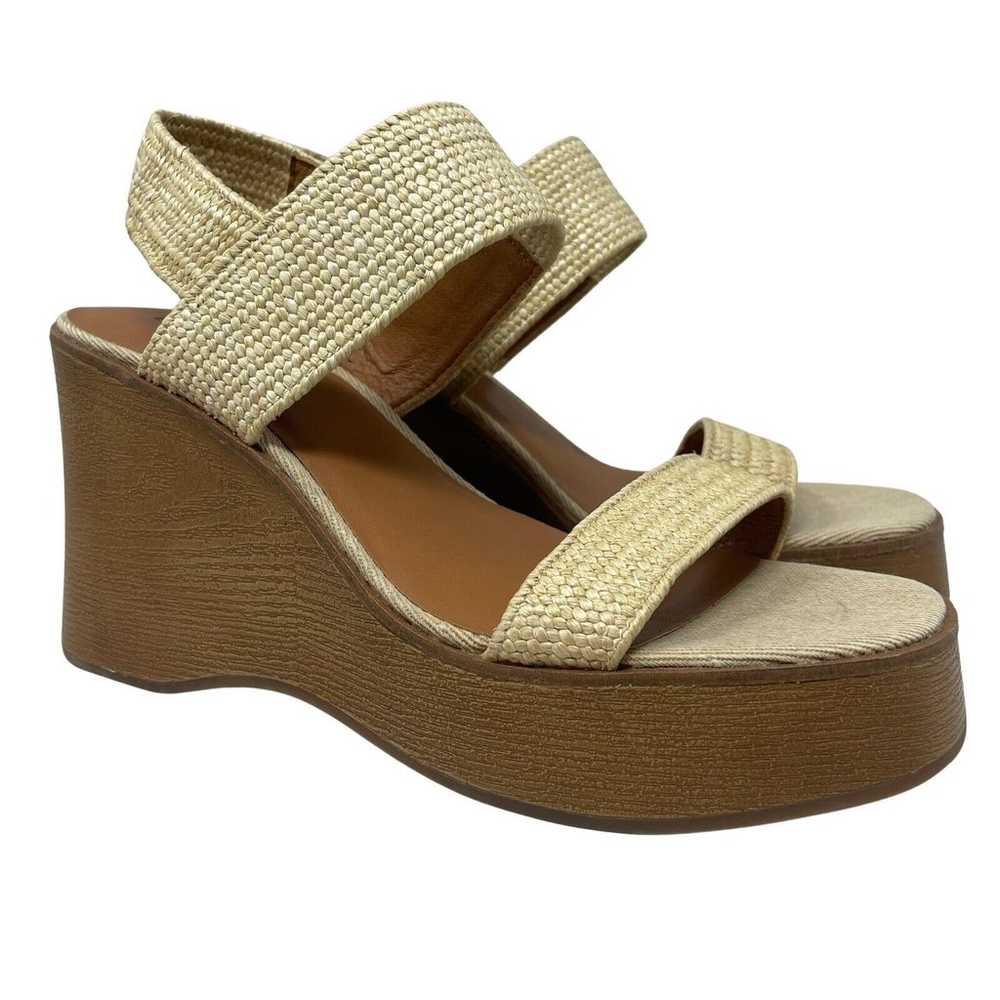 Lucky Brand Delukah Sandals Womens 10 Tan Platfor… - image 1