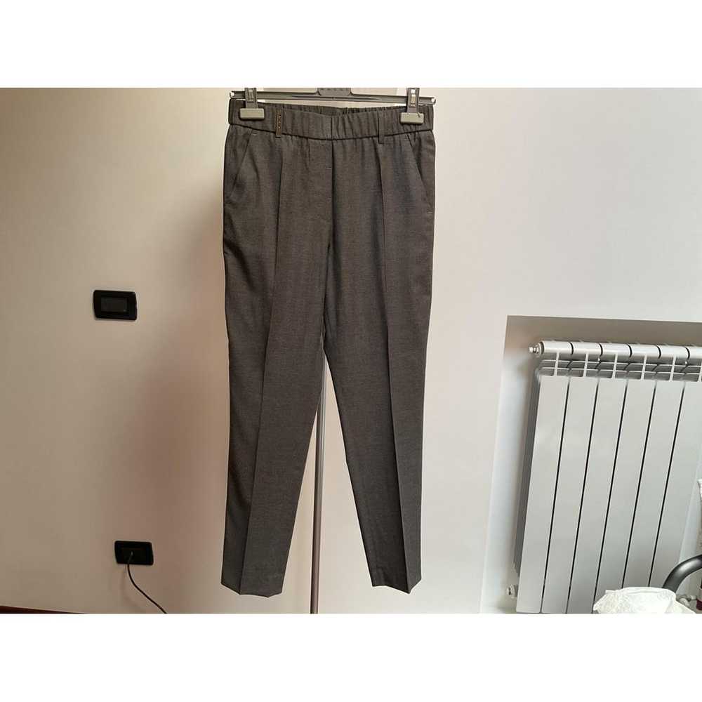 Peserico Wool slim pants - image 7