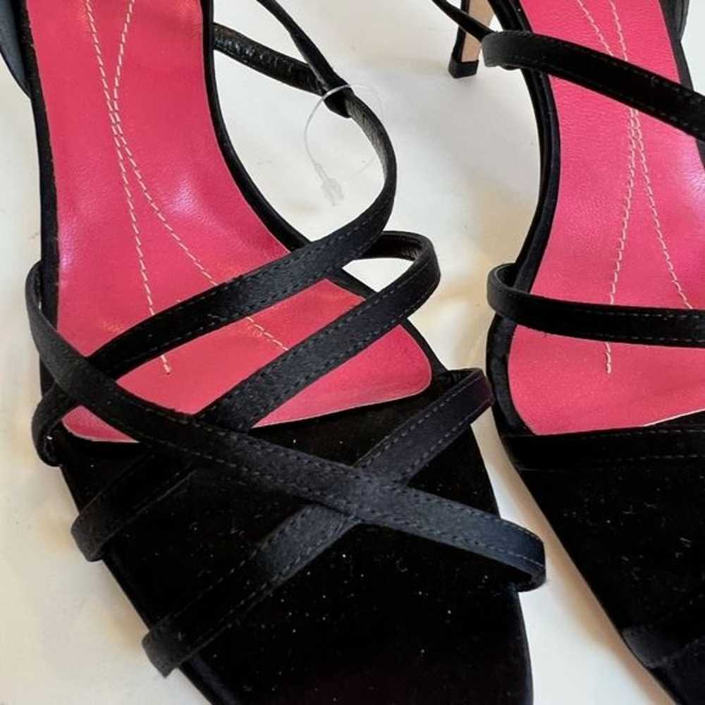 Gorgeous Kate Spade Black Satin Strappy Heels 10 - image 3