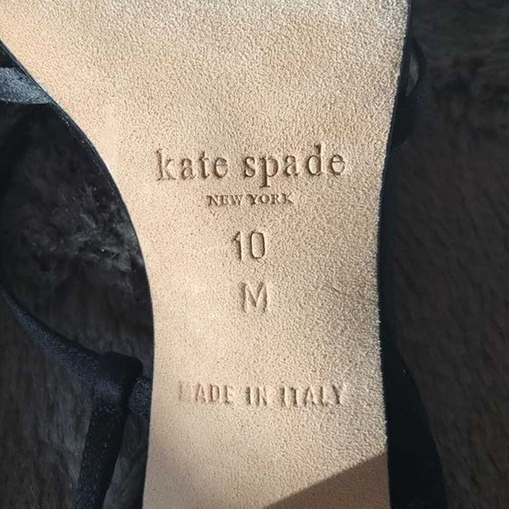 Gorgeous Kate Spade Black Satin Strappy Heels 10 - image 4
