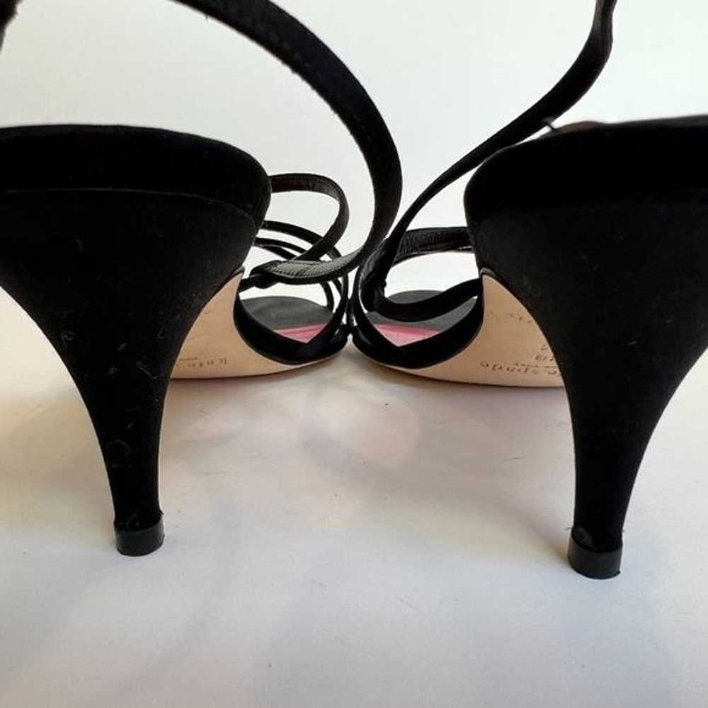 Gorgeous Kate Spade Black Satin Strappy Heels 10 - image 8
