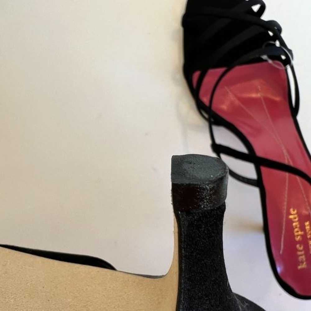 Gorgeous Kate Spade Black Satin Strappy Heels 10 - image 9