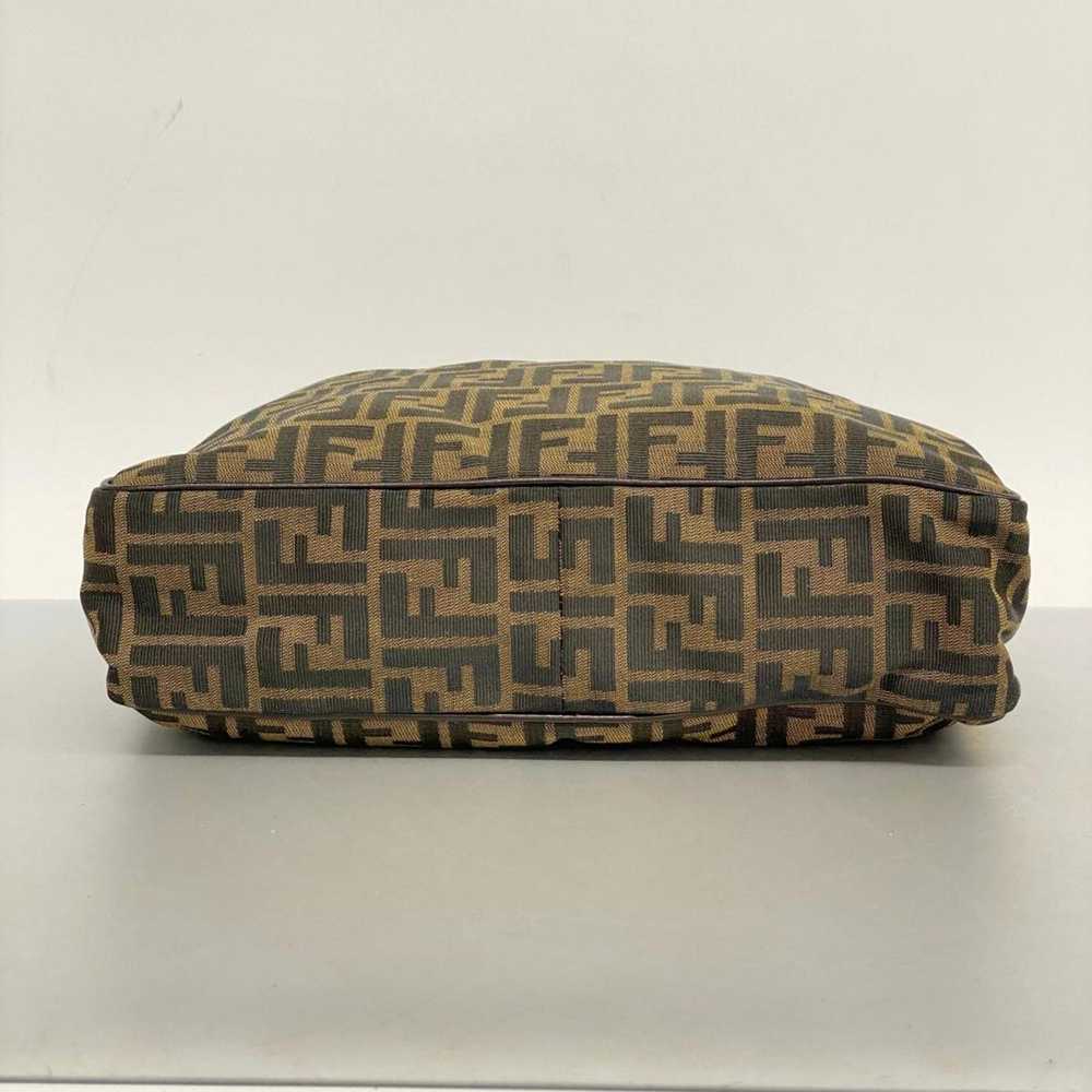 Fendi Fendi handbag Zucca nylon canvas khaki ladi… - image 3