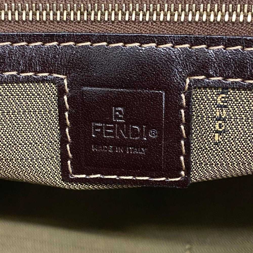 Fendi Fendi handbag Zucca nylon canvas khaki ladi… - image 5